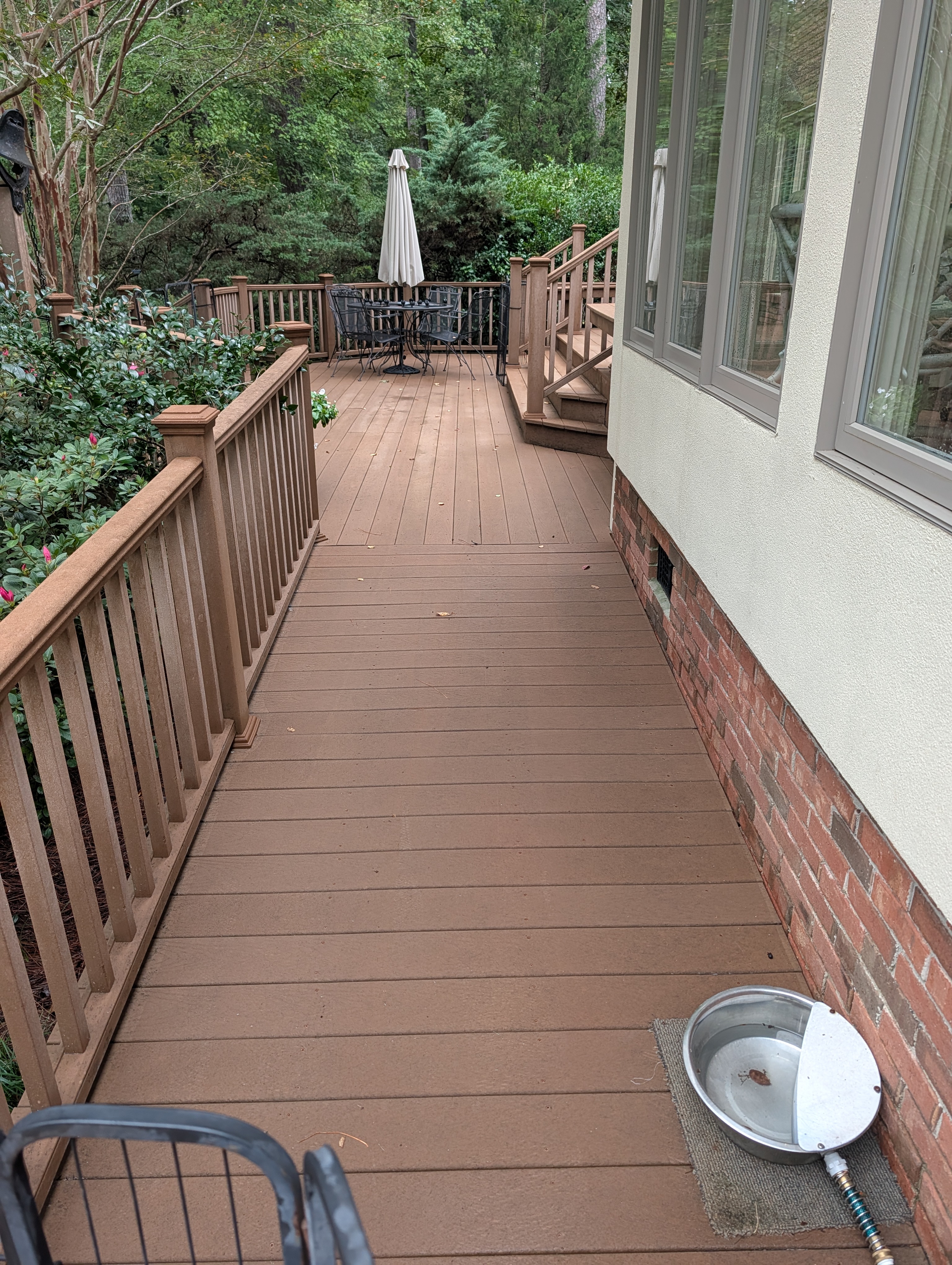 Deck wash greenwood after