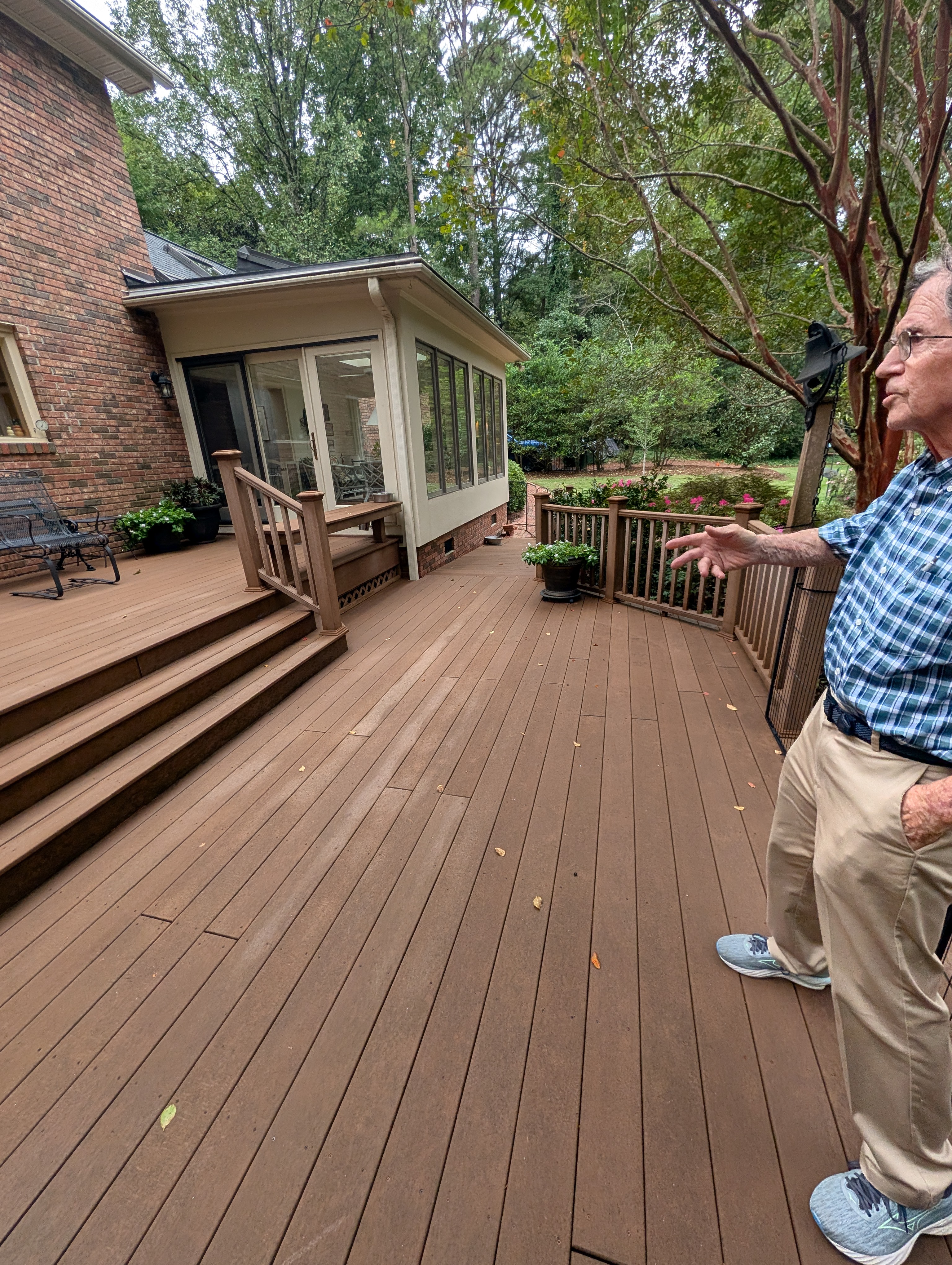 Deck wash greenwood after