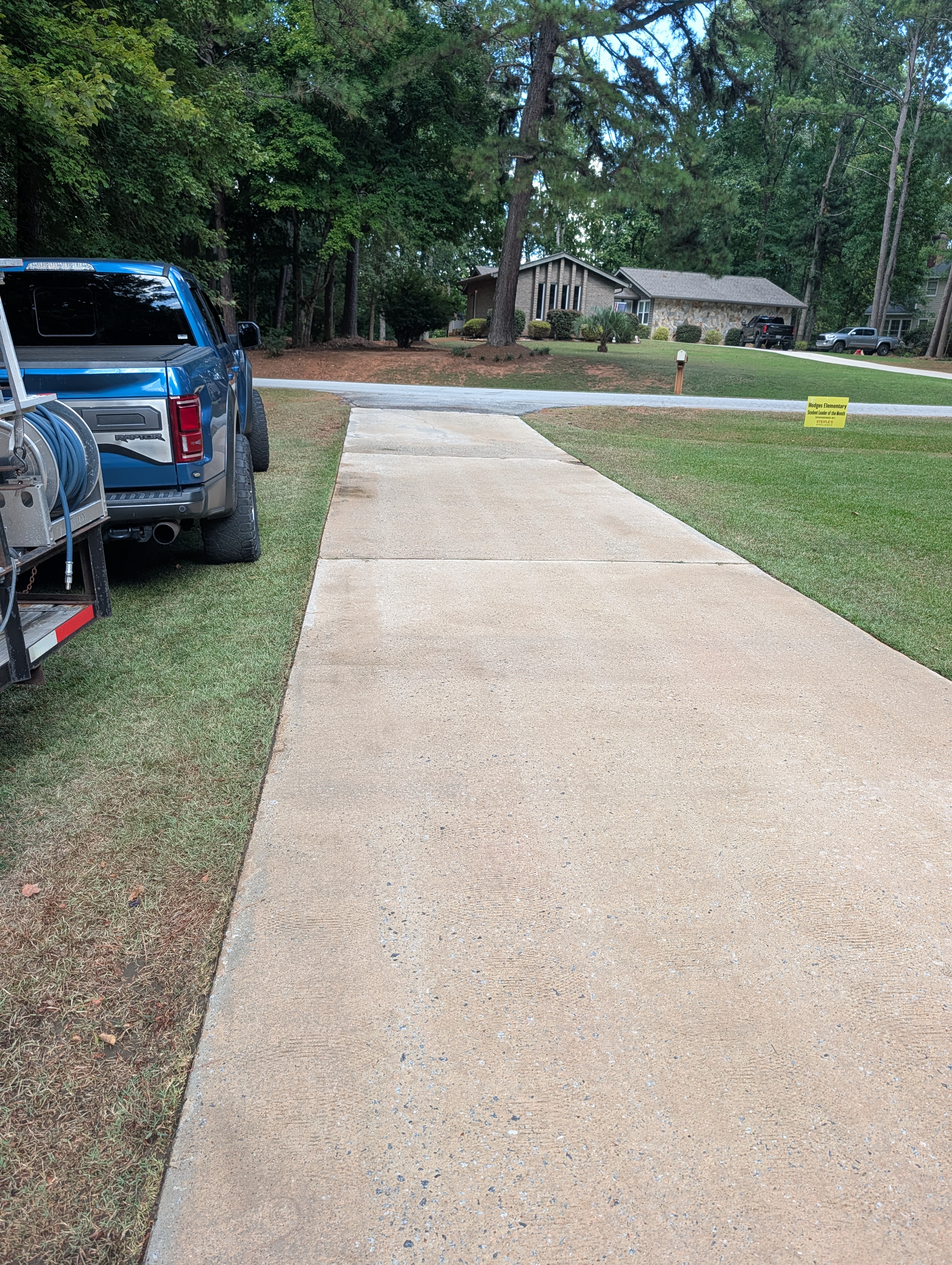 Driveway wash after greenwood