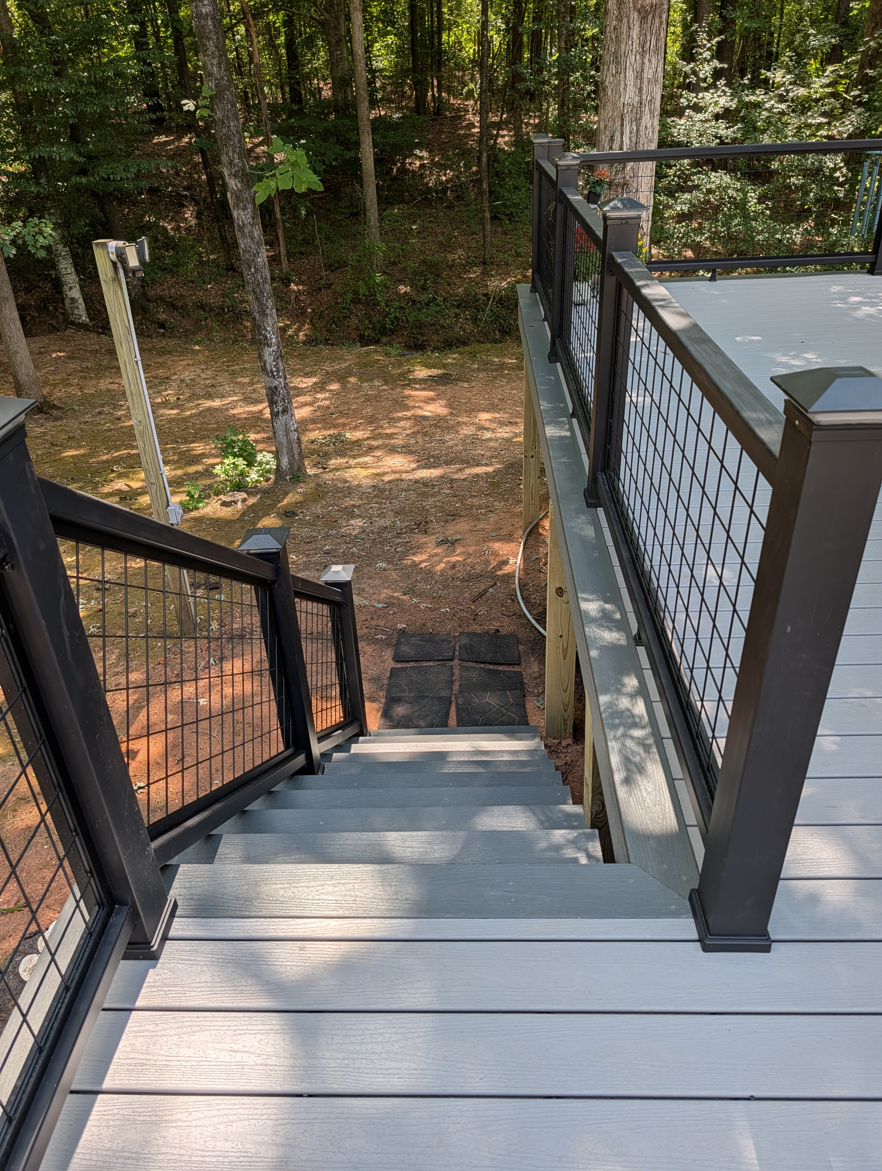 Trex deck installation